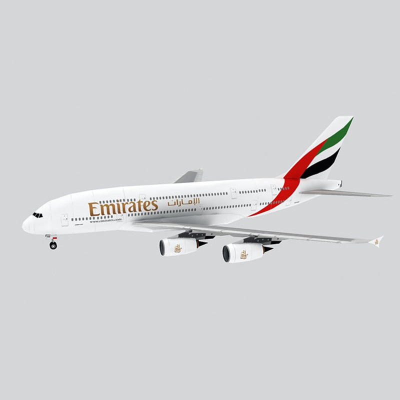Model Kit Singapore - Australia UAE singapur Airbus A380 papierowy