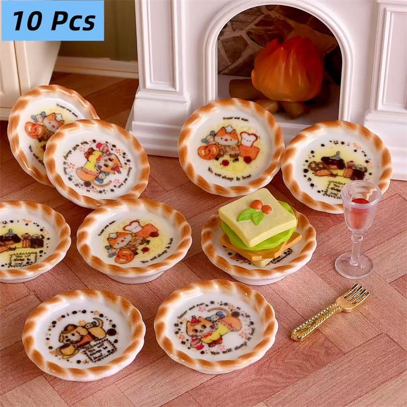 Model Kit House - 10 sztuk/zestaw Miniaturowe formy do pieczenia
