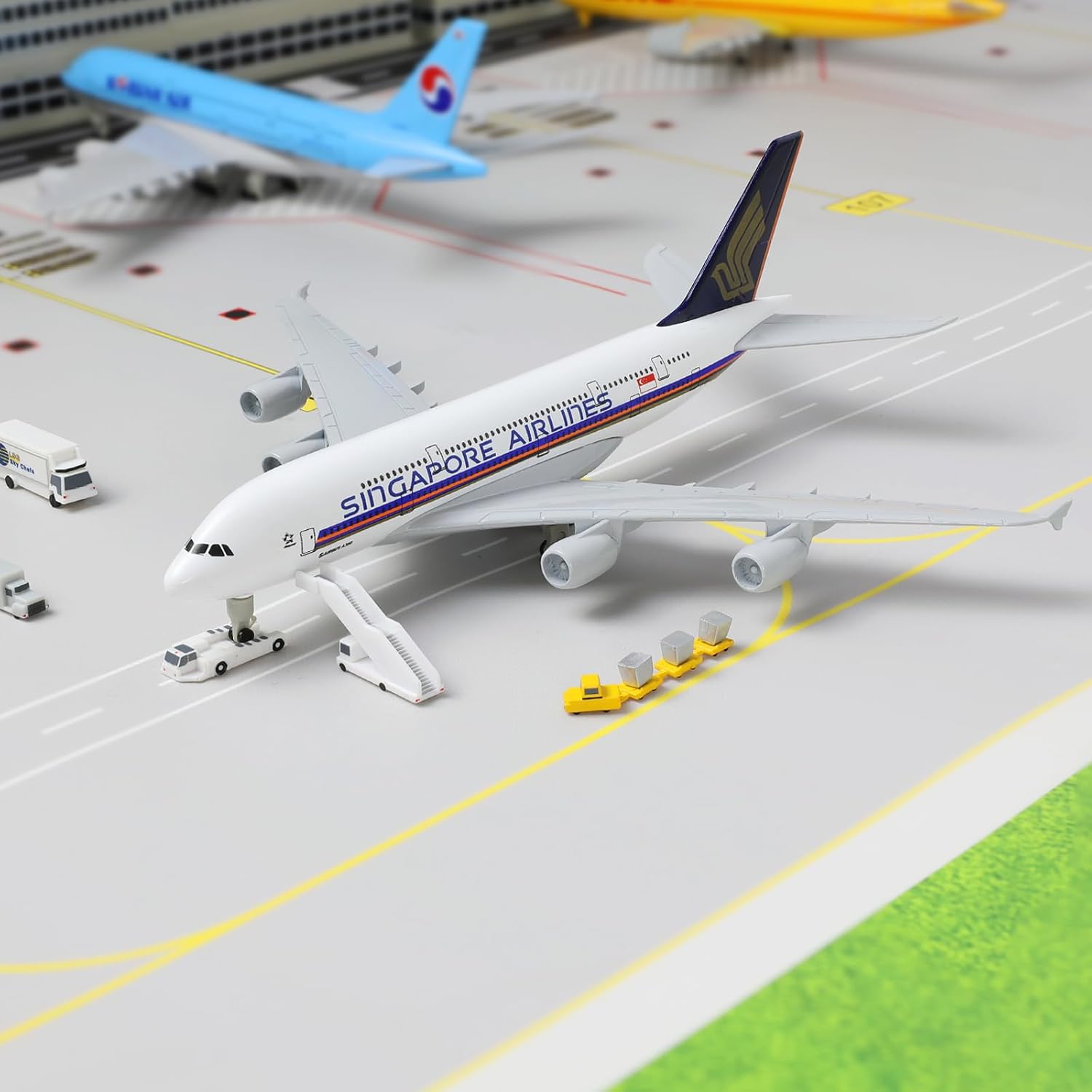 Model Kit Singapore - Model samolotu A380 Singapore 1/300, odlewany