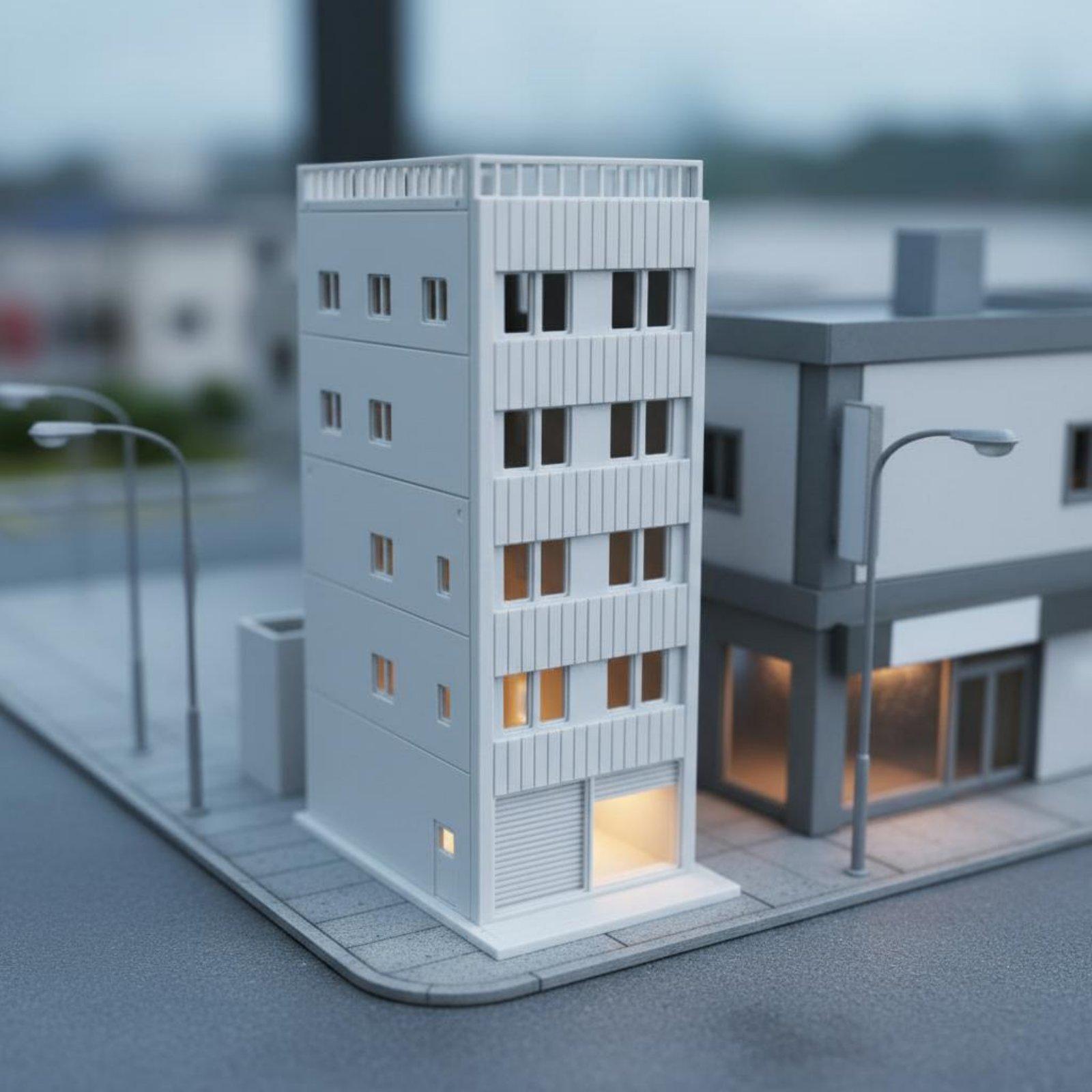 Model Kit House - Zestaw do składania miniaturowego japońskiego domku,