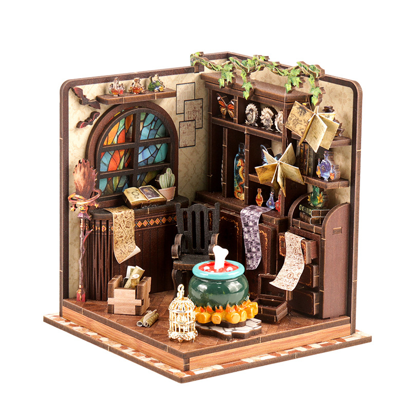 Model Kit House - DIY Drewniany Miniaturowy Model Zestaw Warsztat