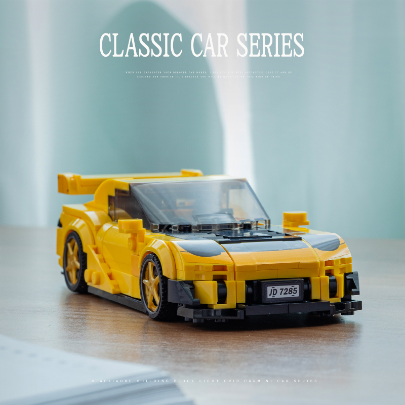 Model Kit Jdm - City RX7 Klasyczne samochody wyścigowe Zestawy
