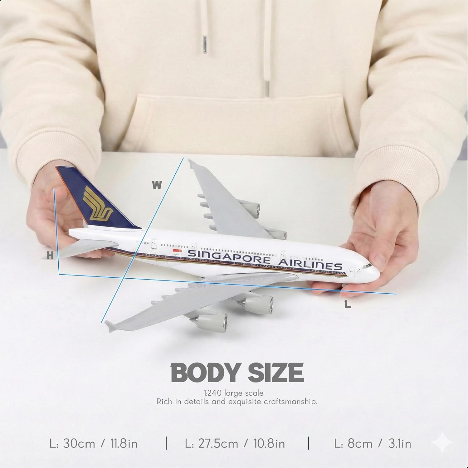Model samolotu Singapore A380  – Model Kit Singapore recenzja i cena