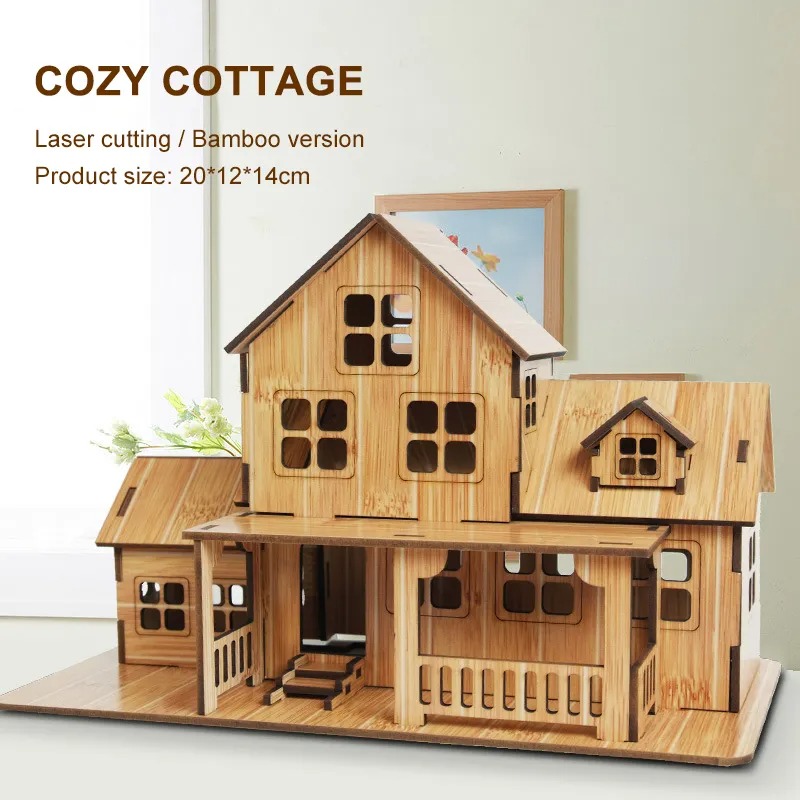 Drewniane puzzle 3D GamesCozy  – Model Kit House recenzja i cena